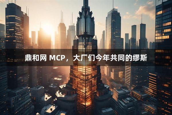 鼎和网 MCP，大厂们今年共同的缪斯