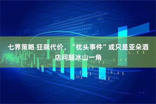 七界策略 狂飙代价，“枕头事件”或只是亚朵酒店问题冰山一角